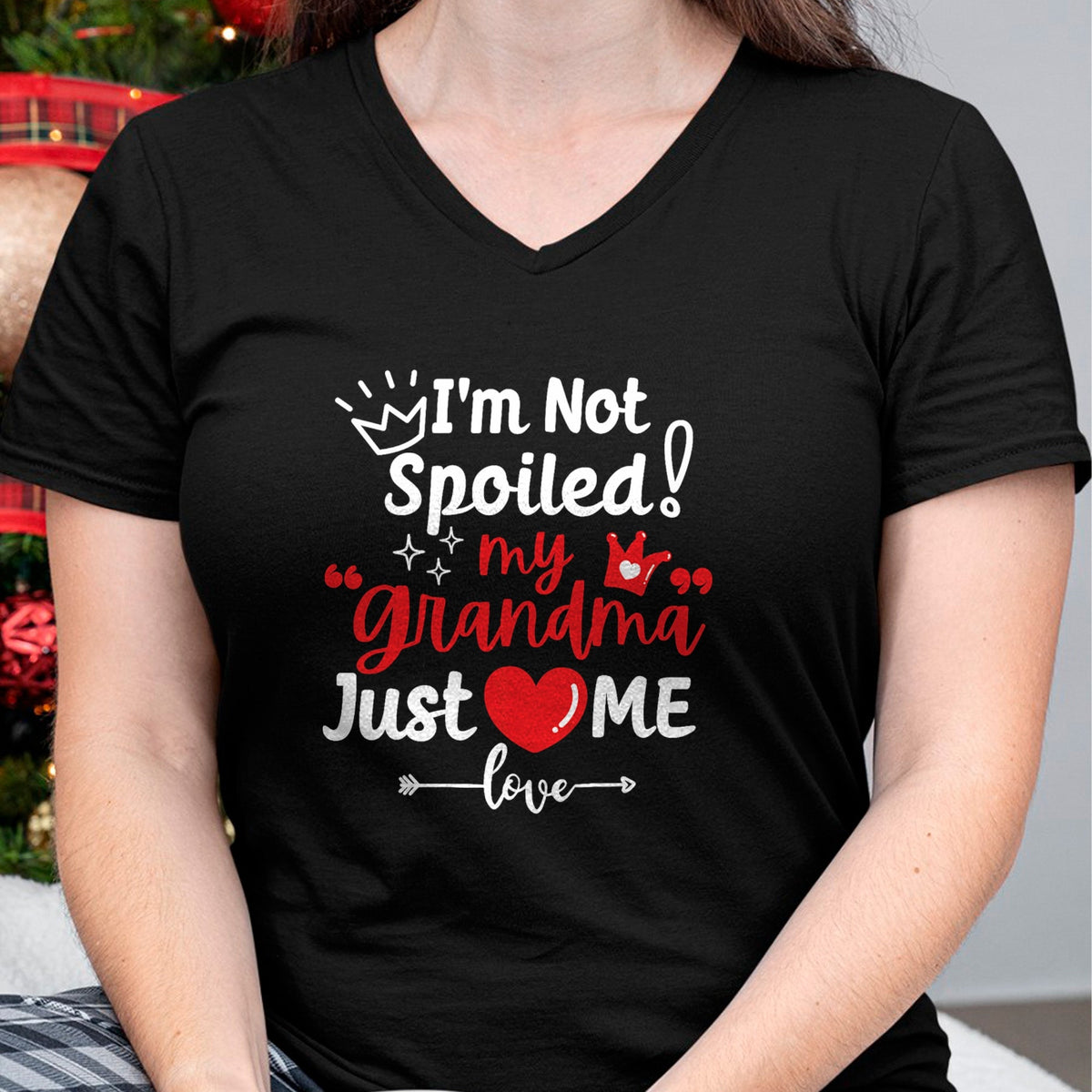 Best Wife Shirt, Wife and Husband Unisex T-Shirt/Hoodie/Sweatshirt HLT00 - I'm Not Spoiled My Grandma Loves Me Cute Child Kids Matching T-Shirt