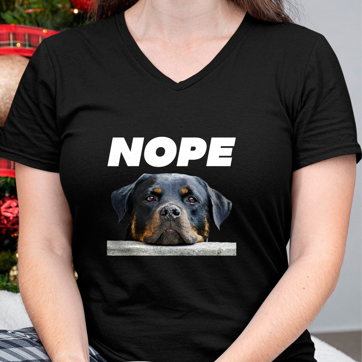 Dog Love Shirt, Dog Lover Gift T-Shirt/Hoodie/Sweatshirt HLT00 - Rotweiller Nope Rottie Face Not Today Love My Rottweiler Dog T-Shirt