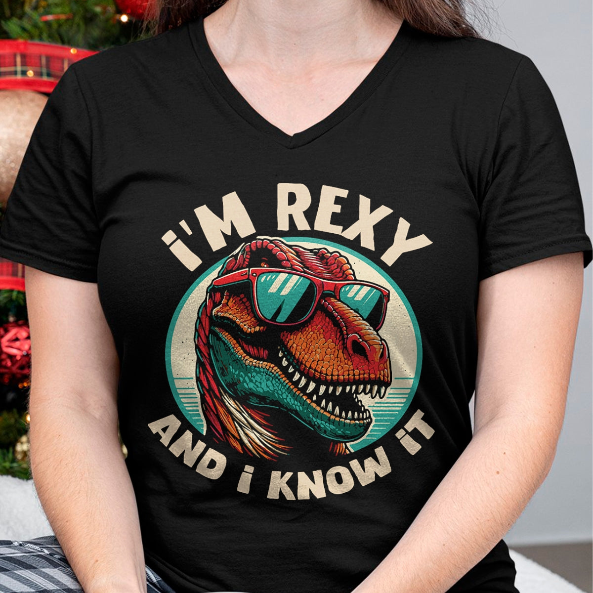 Best Dinosaur Lover Shirt, Funny Dinosaur UnisexT-Shirt/Hoodie/Sweatshirt HLT00 - I_m Rexy And I Know It T-Rex Funny Dinosaur Lover T-Shirt