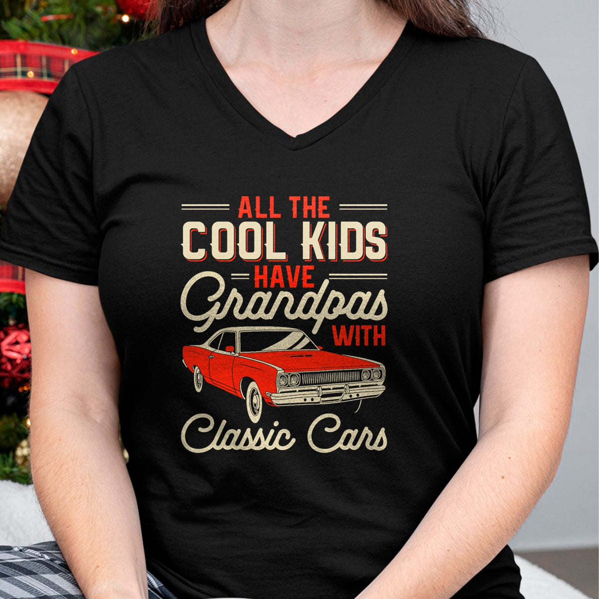 Best Grandpa Shirt, Proud Grandpa Unisex T-Shirt/Hoodie/Sweatshirt HLT00 - Grandpas with Classic Cars Funny Old Car Enthusiast Car Guy T-Shirt