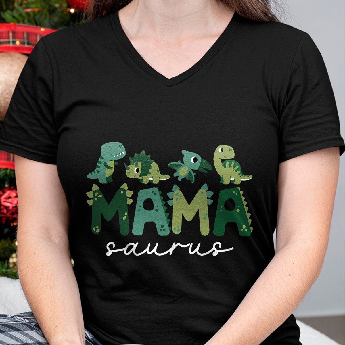 Best Dinosaur Lover Shirt, Funny Dinosaur UnisexT-Shirt/Hoodie/Sweatshirt HLT00 - Mama Saurus Mom Dinosaur Three Rex Birthday Boy Girl Family T-Shirt (2)