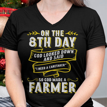 Best Farmer Life Shirt, Funny Farmer UnisexT-Shirt/Hoodie/Sweatshirt HLT00 - So God Made a Farmer Farming Agriculture T-Shirt
