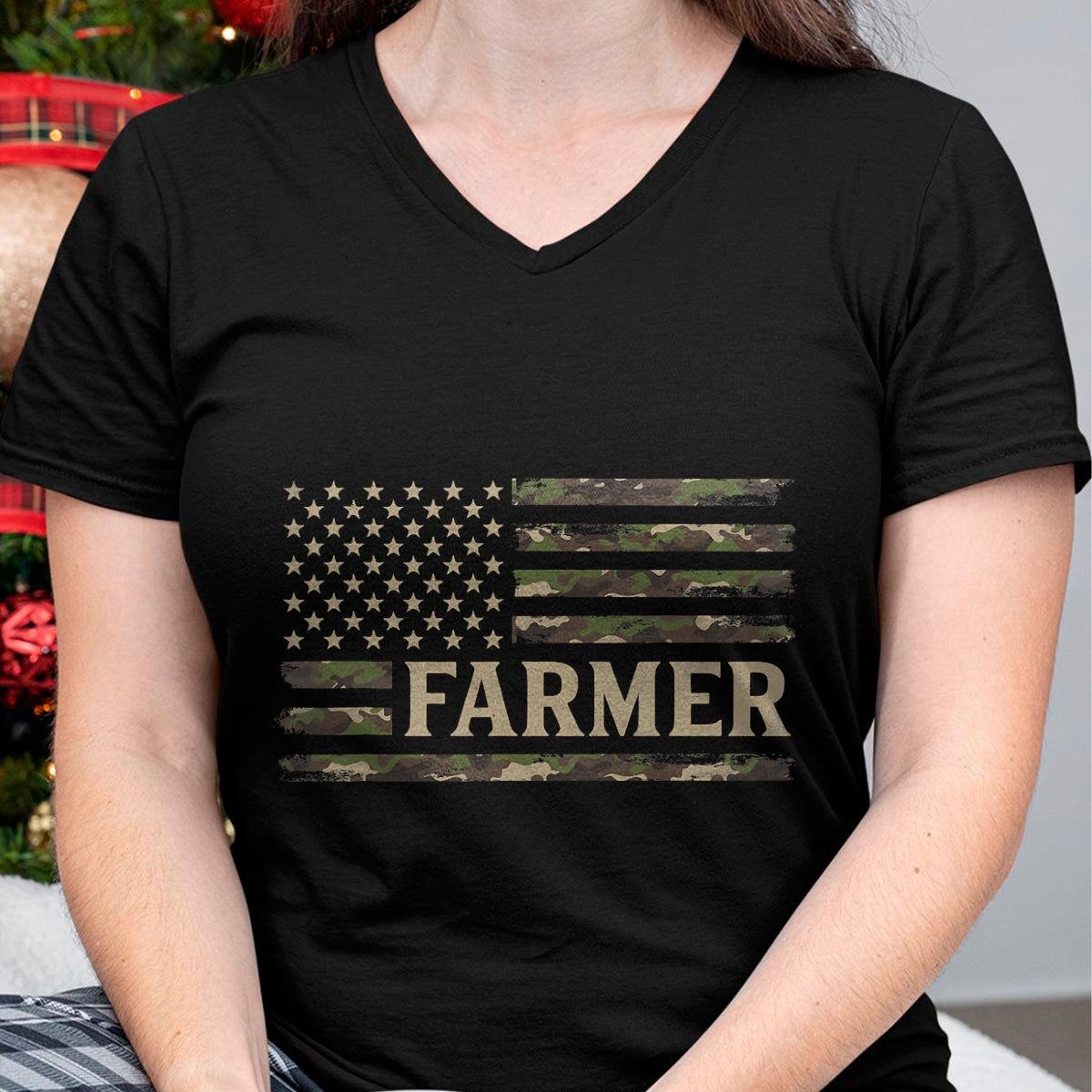 Best Farmer Life Shirt, Funny Farmer UnisexT-Shirt/Hoodie/Sweatshirt HLT00 - Camo Farmer Camourflage USA Flag Fathers Day Farm Owner T-Shirt