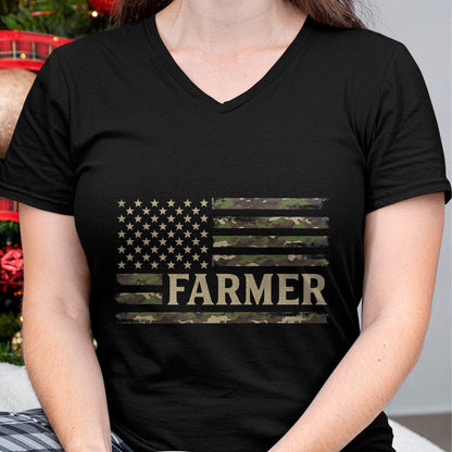 Best Farmer Life Shirt, Funny Farmer UnisexT-Shirt/Hoodie/Sweatshirt HLT00 - Camo Farmer Camourflage USA Flag Fathers Day Farm Owner T-Shirt