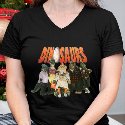 Best Dinosaur Lover Shirt, Funny Dinosaur UnisexT-Shirt/Hoodie/Sweatshirt HLT00 - Dinosaurs Character Group with Logo Retro TV Show T-Shirt