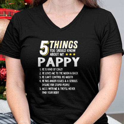 Best Grandpa Shirt, Proud Grandpa Unisex T-Shirt/Hoodie/Sweatshirt HLT00 - Funny 5 Things Grandpa Pappy Shirt Crazy Gift Idea T-Shirt