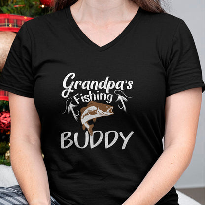 Best Grandpa Shirt, Proud Grandpa Unisex T-Shirt/Hoodie/Sweatshirt HLT00 - Grandpa's Fishing Buddy Grandson Granddaughter T-Shirt