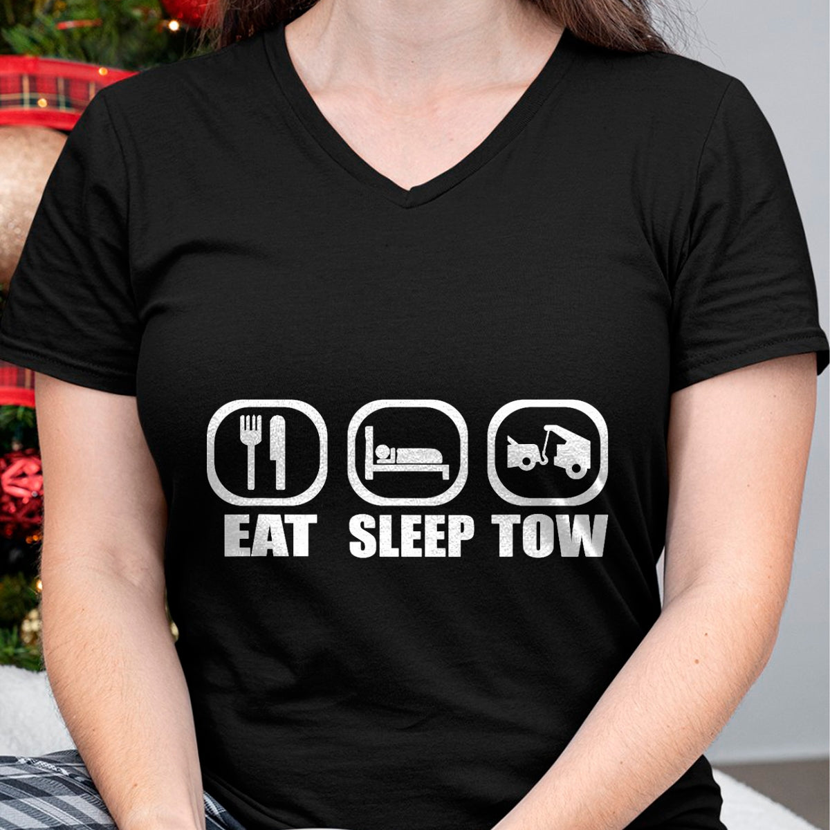 Best Truck Driver Life Shirt, Funny Trucker UnisexT-Shirt/Hoodie/Sweatshirt HLT00 - Eat Sleep Tow Tow Truck Driver Funny Towing Wrecker T-Shirt