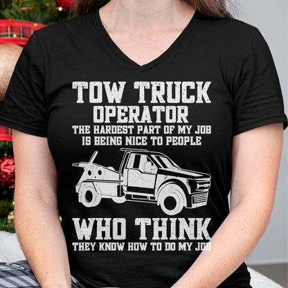 Best Truck Driver Life Shirt, Funny Trucker UnisexT-Shirt/Hoodie/Sweatshirt HLT00 - Funny Tow Truck Driver & Tow Operator Wrecker T-Shirt (1)