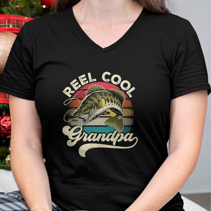Best Grandpa Shirt, Proud Grandpa Unisex T-Shirt/Hoodie/Sweatshirt HLT00 - Reel Cool Grandpa Fishing Vintage Retro Father's Day Men Dad T-Shirt
