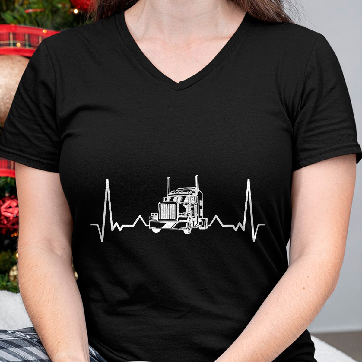 Best Truck Driver Life Shirt, Funny Trucker UnisexT-Shirt/Hoodie/Sweatshirt HLT00 - Heartbeat truck trucker pulse gift truck driver T-Shirt
