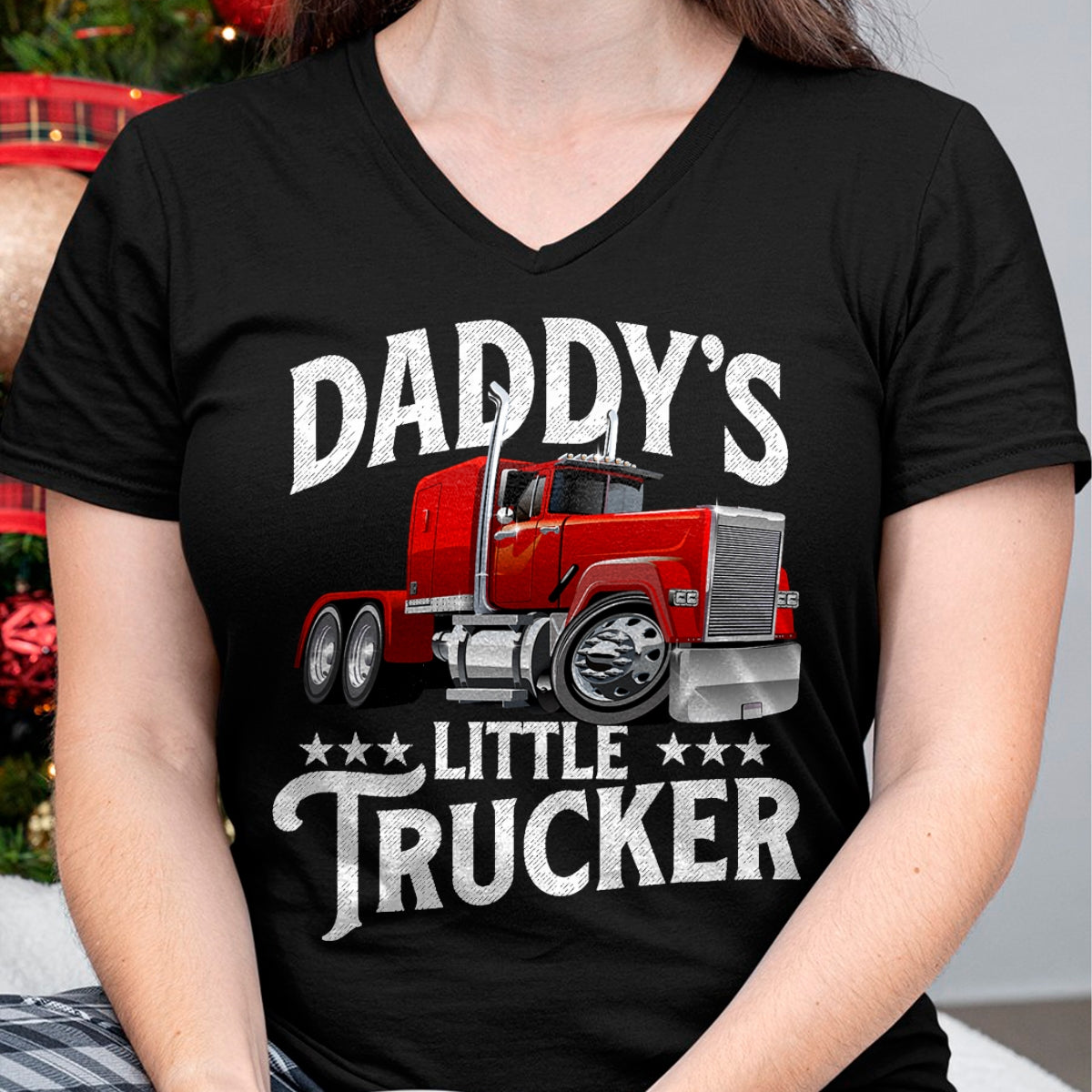 Best Truck Driver Life Shirt, Funny Trucker UnisexT-Shirt/Hoodie/Sweatshirt HLT00 - Daddy's Little Trucker - Semi Truck Driver Trucking T-Shirt