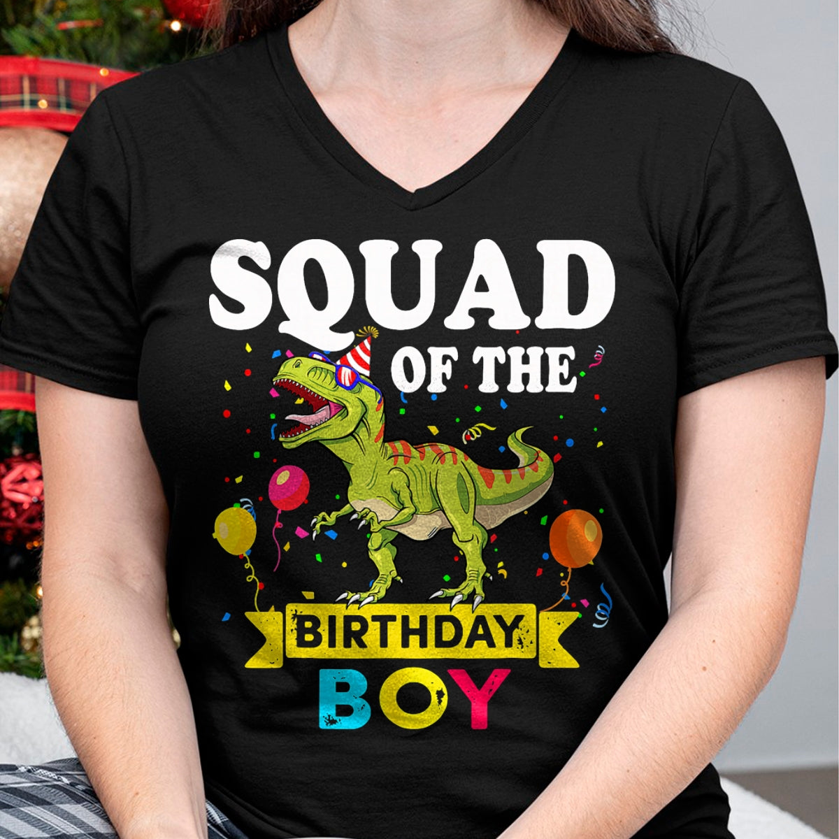 Best Dinosaur Lover Shirt, Funny Dinosaur UnisexT-Shirt/Hoodie/Sweatshirt HLT00 - Squad Of The Birthday Boy Dinosaur T-Rex Matching Family T-Shirt