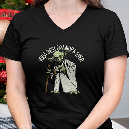 Best Grandpa Shirt, Proud Grandpa Unisex T-Shirt/Hoodie/Sweatshirt HLT00 - Star Wars Yoda Best Grandpa Ever Portrait Disney+ T-Shirt