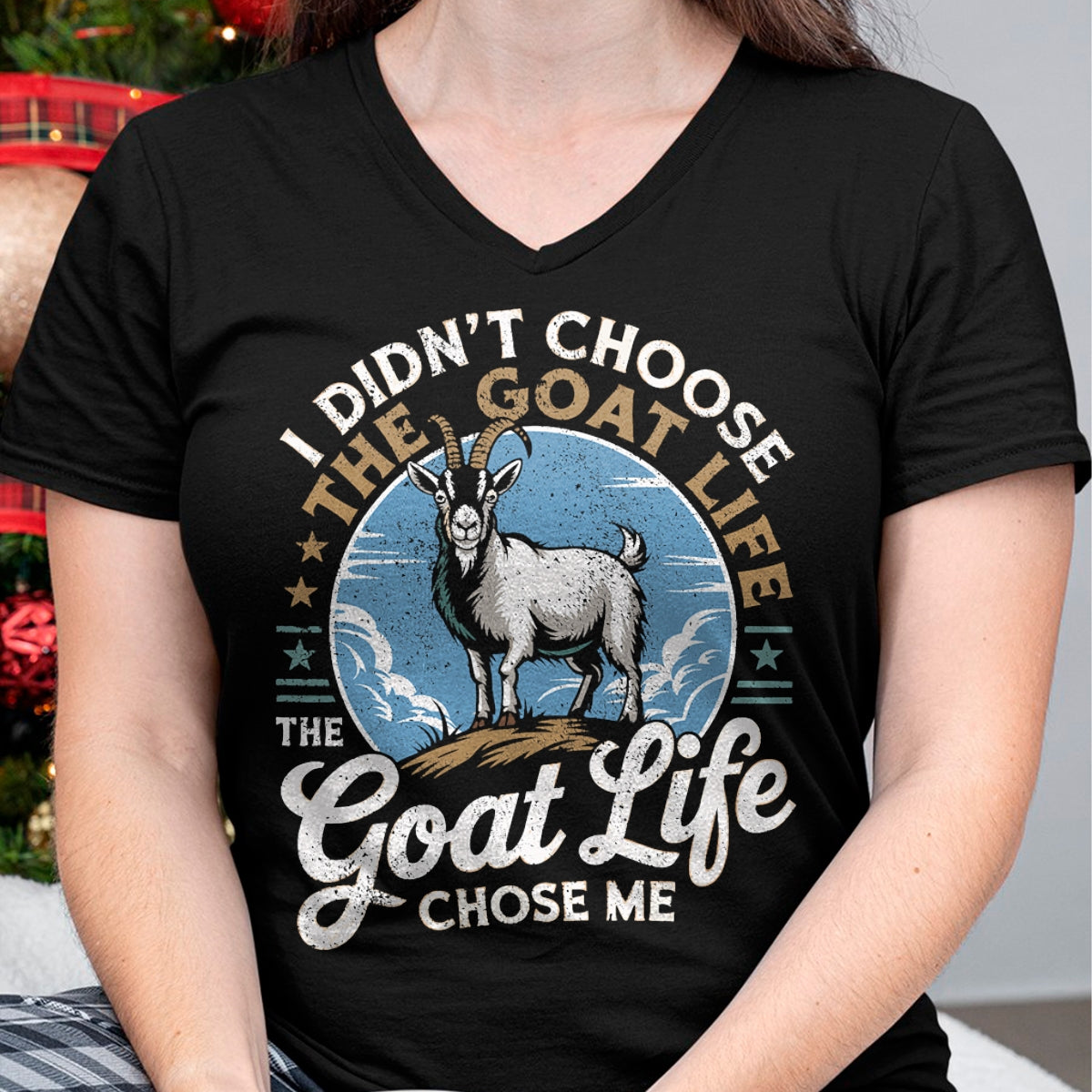 Best Farmer Life Shirt, Funny Farmer UnisexT-Shirt/Hoodie/Sweatshirt HLT00 - Goat Life Chose Me Rancher Farmer Goat Dad Funny Goat T-Shirt