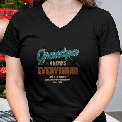 Best Grandpa Shirt, Proud Grandpa Unisex T-Shirt/Hoodie/Sweatshirt HLT00 - Funny grandpa knows everything for father's day T-Shirt (1)