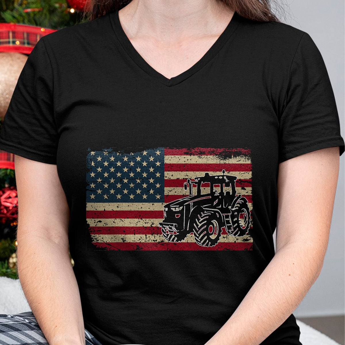 Best Farmer Life Shirt, Funny Farmer UnisexT-Shirt/Hoodie/Sweatshirt HLT00 - Farm Tractors USA Flag Patriotic Farming Gift T-Shirt Small