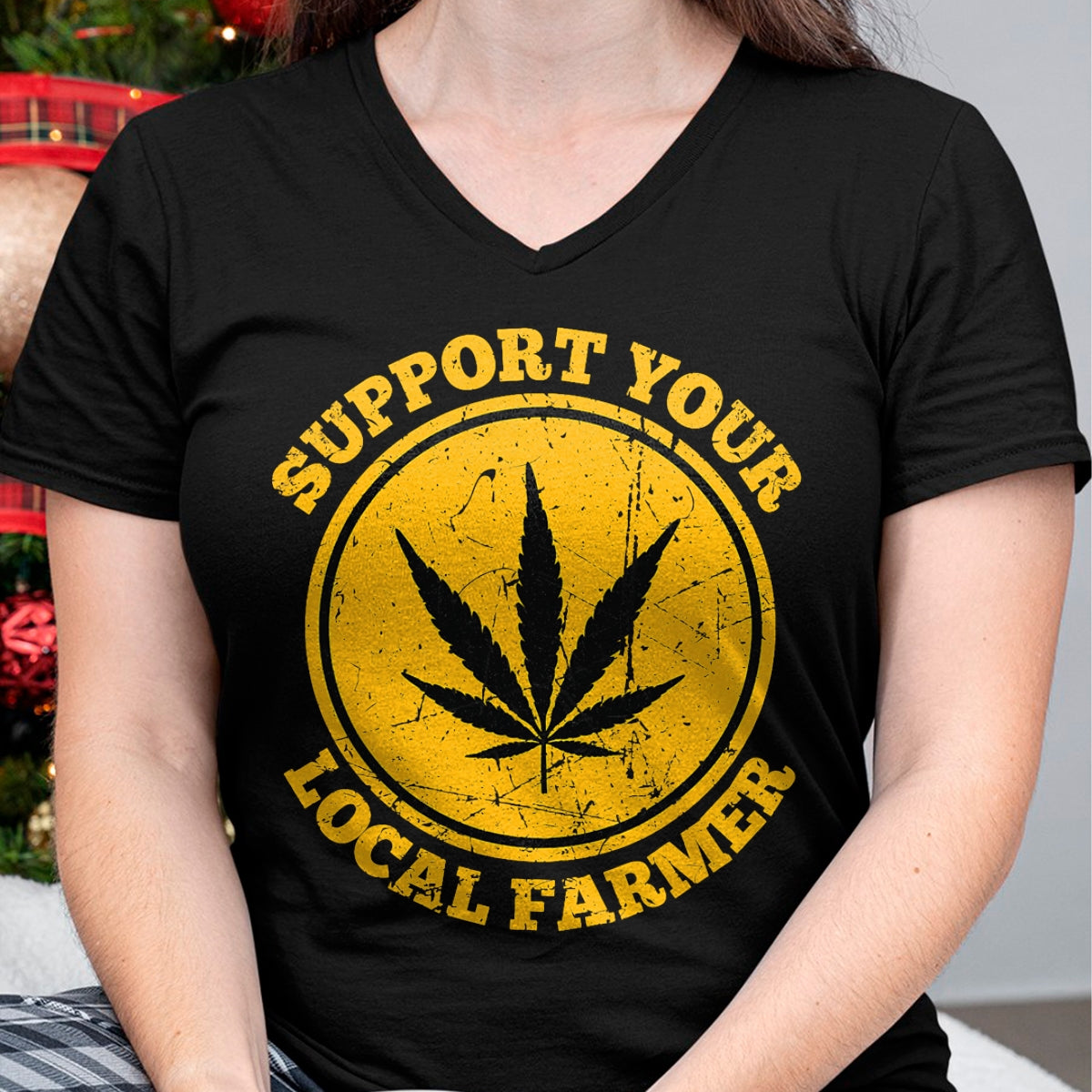 Best Farmer Life Shirt, Funny Farmer UnisexT-Shirt/Hoodie/Sweatshirt HLT00 - Retro Marijuana Support Your Local Farmer Cannabis Weed 2023 T-Shirt
