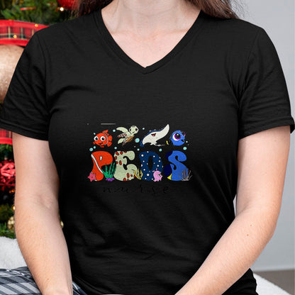 Funny Nurse Shirt, Nurse Unisex T-Shirt/Hoodie/Sweatshirt HLT00 - PICU Finding Pediatric Feds Nurse Lover Ocean Animal T-Shirt