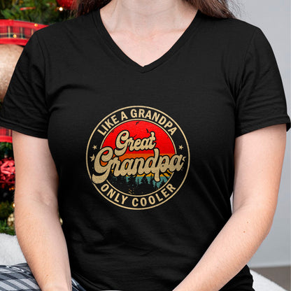 Best Grandpa Shirt, Proud Grandpa Unisex T-Shirt/Hoodie/Sweatshirt HLT00 - Great Grandpa Like A Grandpa Only Cooler Funny Grandpa T-Shirt (1)