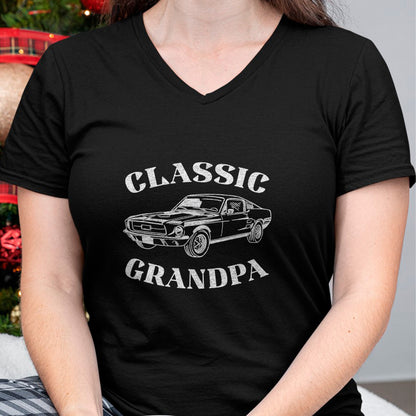 Best Grandpa Shirt, Proud Grandpa Unisex T-Shirt/Hoodie/Sweatshirt HLT00 - Funny Grandpa Classic Car Graphic T-Shirt