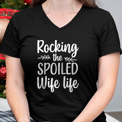 Best Wife Shirt, Wife and Husband Unisex T-Shirt/Hoodie/Sweatshirt HLT00 - Gift for wife T shirt, spoiled wife   Funny Spoiled Wife Art For Women Girls Husband Spoiled Wife Ra (12)