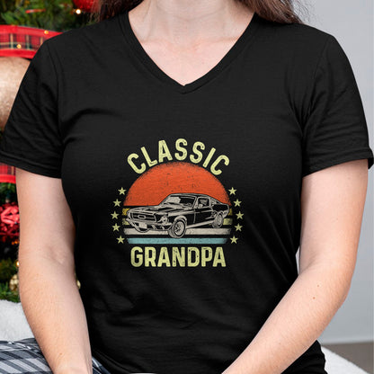 Best Grandpa Shirt, Proud Grandpa Unisex T-Shirt/Hoodie/Sweatshirt HLT00 - Funny Grandpa Classic Car Graphic Vintage Retro T-Shirt