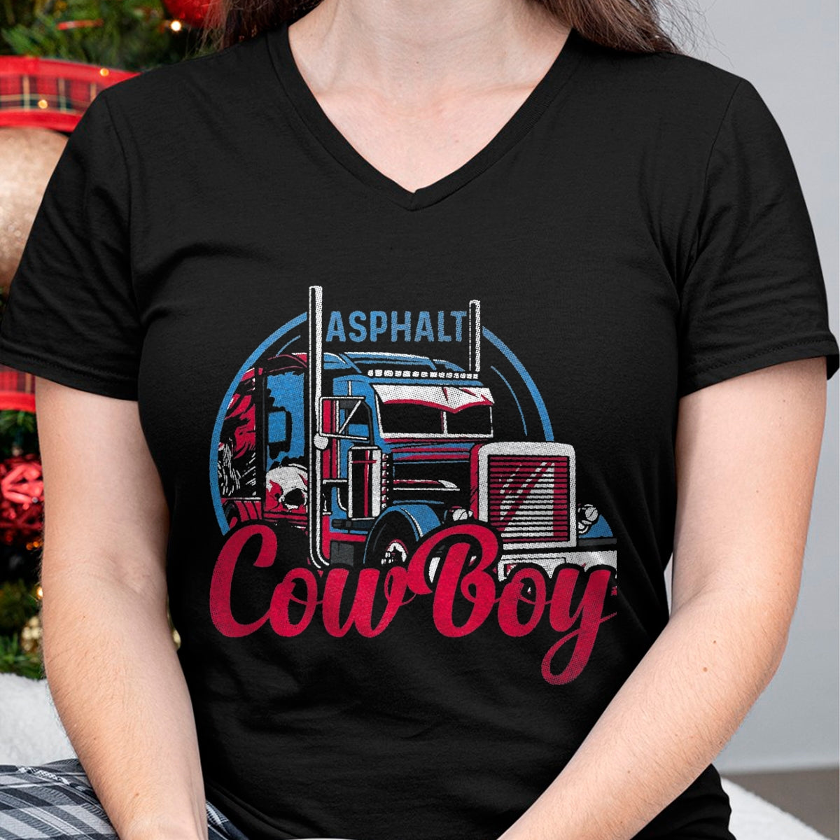 Best Truck Driver Life Shirt, Funny Trucker UnisexT-Shirt/Hoodie/Sweatshirt HLT00 - Asphalt Cowboy Cool Truck Driver Design Trucker T-Shirt, Men, Black, X-Large