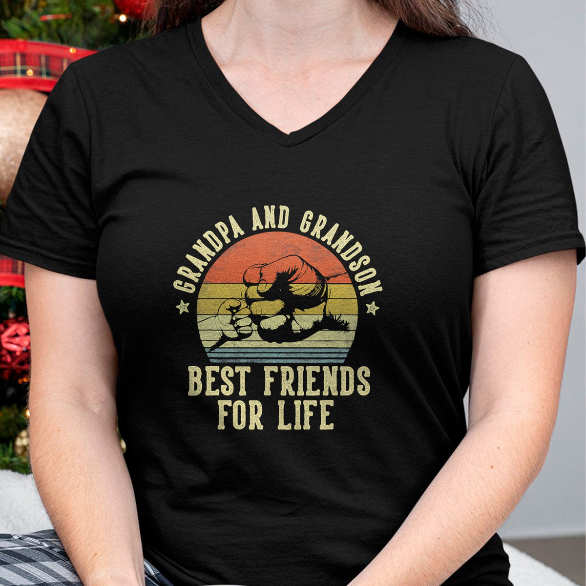 Best Grandpa Shirt, Proud Grandpa Unisex T-Shirt/Hoodie/Sweatshirt HLT00 - Grandpa and Grandson Best Friends for Life Funny Grandpa T-Shirt