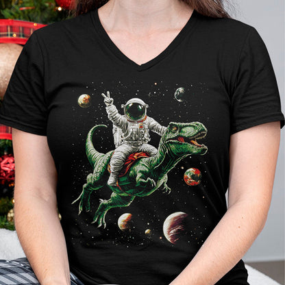 Best Dinosaur Lover Shirt, Funny Dinosaur UnisexT-Shirt/Hoodie/Sweatshirt HLT00 - Astronaut Dinosaur T Rex Outer Space Science Galaxy Universe T-Shirt