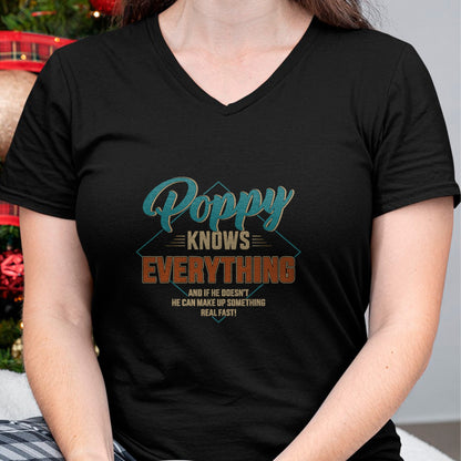 Best Grandpa Shirt, Proud Grandpa Unisex T-Shirt/Hoodie/Sweatshirt HLT00 - Funny poppy knows everything for grandpa and father's day T-Shirt (1)
