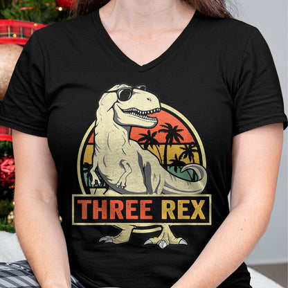 Best Dinosaur Lover Shirt, Funny Dinosaur UnisexT-Shirt/Hoodie/Sweatshirt HLT00 - Three Rex 3rd Birthday T Shirts Third Dinosaur Tees for Boys Girls Kids 3 Year Old