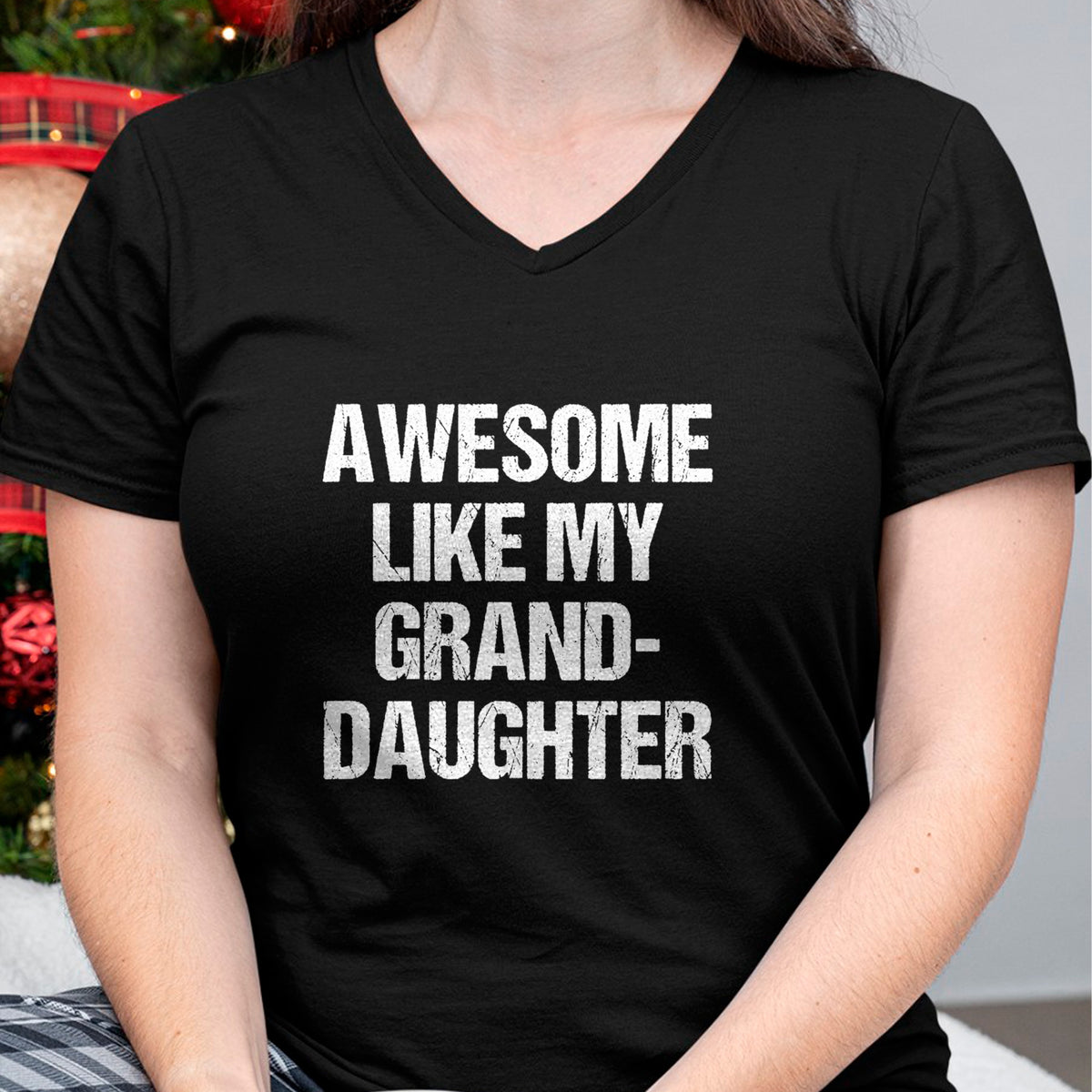 Best Grandpa Shirt, Proud Grandpa Unisex T-Shirt/Hoodie/Sweatshirt HLT00 -Awesome Like My Granddaughter Mother's Day Father's Day T-Shirt (1)