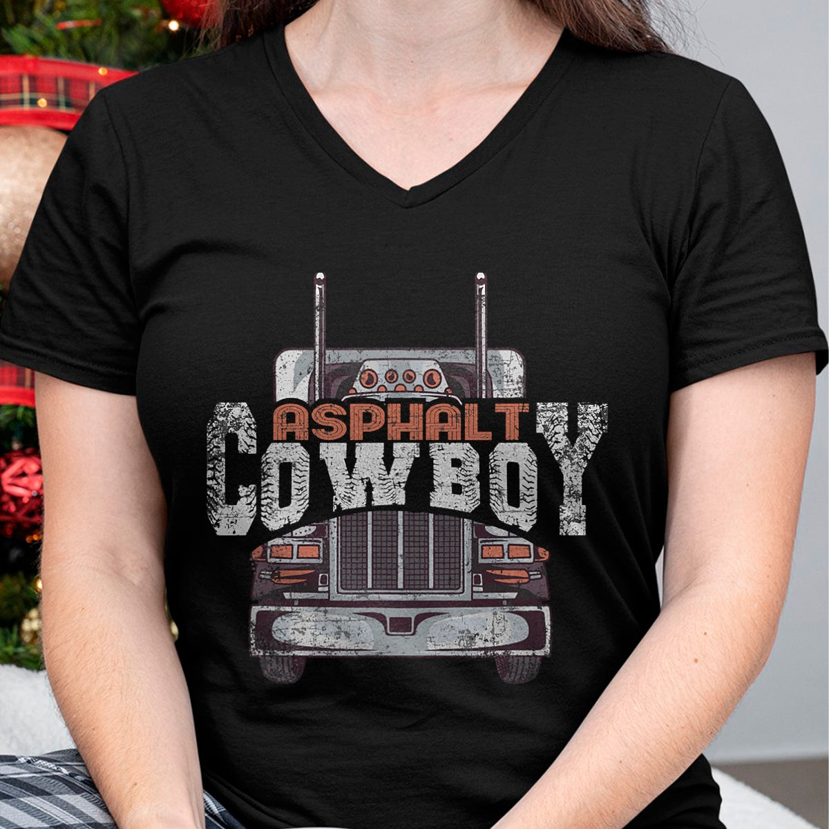 Best Truck Driver Life Shirt, Funny Trucker UnisexT-Shirt/Hoodie/Sweatshirt HLT00 - Asphalt Cowboy Cool Truck Driver Design Trucker T-Shirt (3)