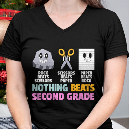 Best Teacher Shirt, Funny Teacher UnisexT-Shirt/Hoodie/Sweatshirt HLT00 - Nothing Beats 2nd Second Grade Back to School Teacher Kids T-Shirt