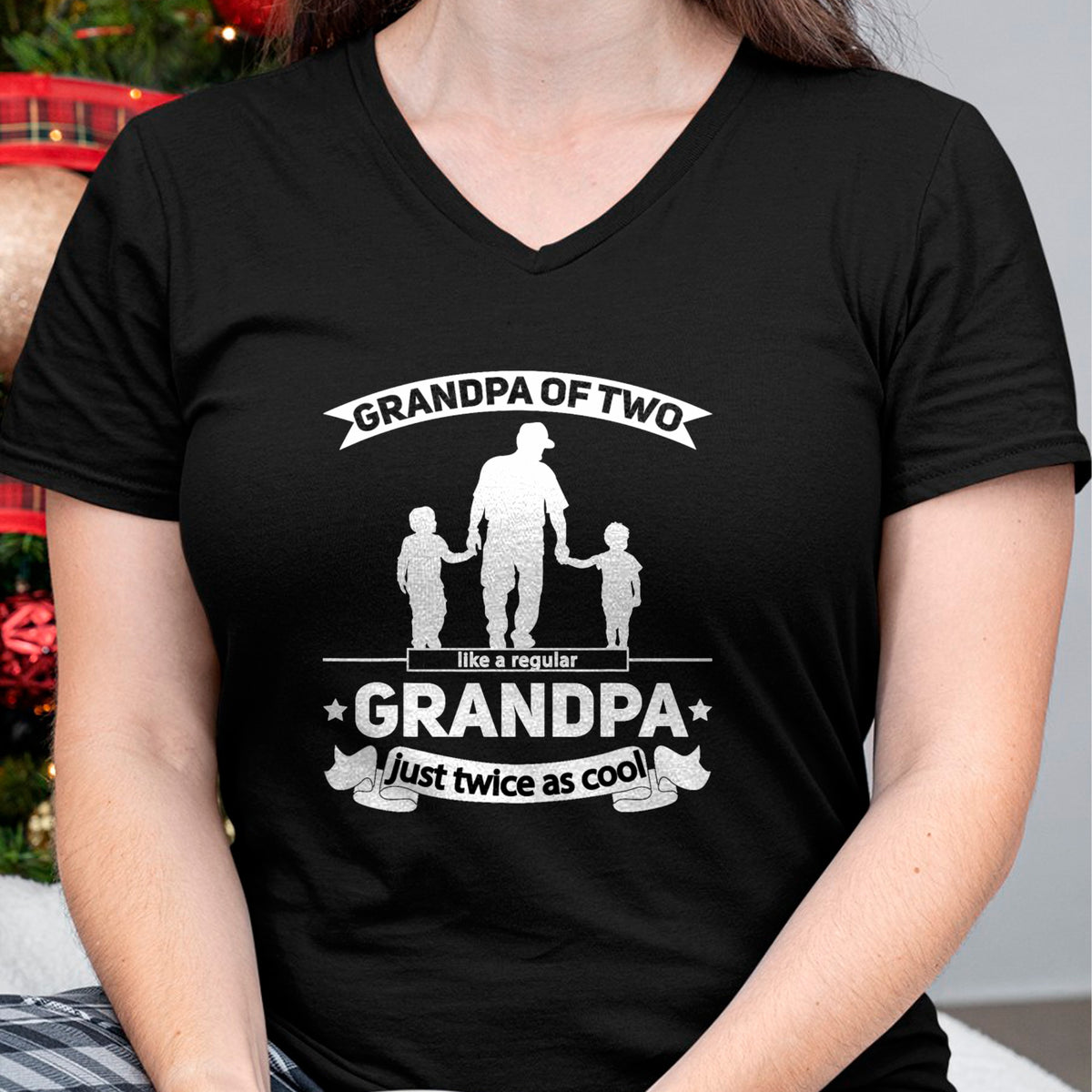 Best Grandpa Shirt, Proud Grandpa Unisex T-Shirt/Hoodie/Sweatshirt HLT00 - Grandpa of two Grandsons Grandpa Squared Grandpa of 2 Boys T-Shirt
