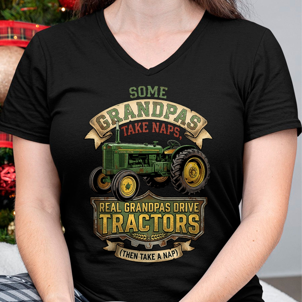 Best Farmer Life Shirt, Funny Farmer UnisexT-Shirt/Hoodie/Sweatshirt HLT00 - Farmer Some Grandpas Take Naps Cool Grandpas Drive Tractor T-Shirt (2)