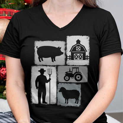 Best Farmer Life Shirt, Funny Farmer UnisexT-Shirt/Hoodie/Sweatshirt HLT00 - Farmer Vintage Collage Farming Rancher Cowboy Farm Owner T-Shirt