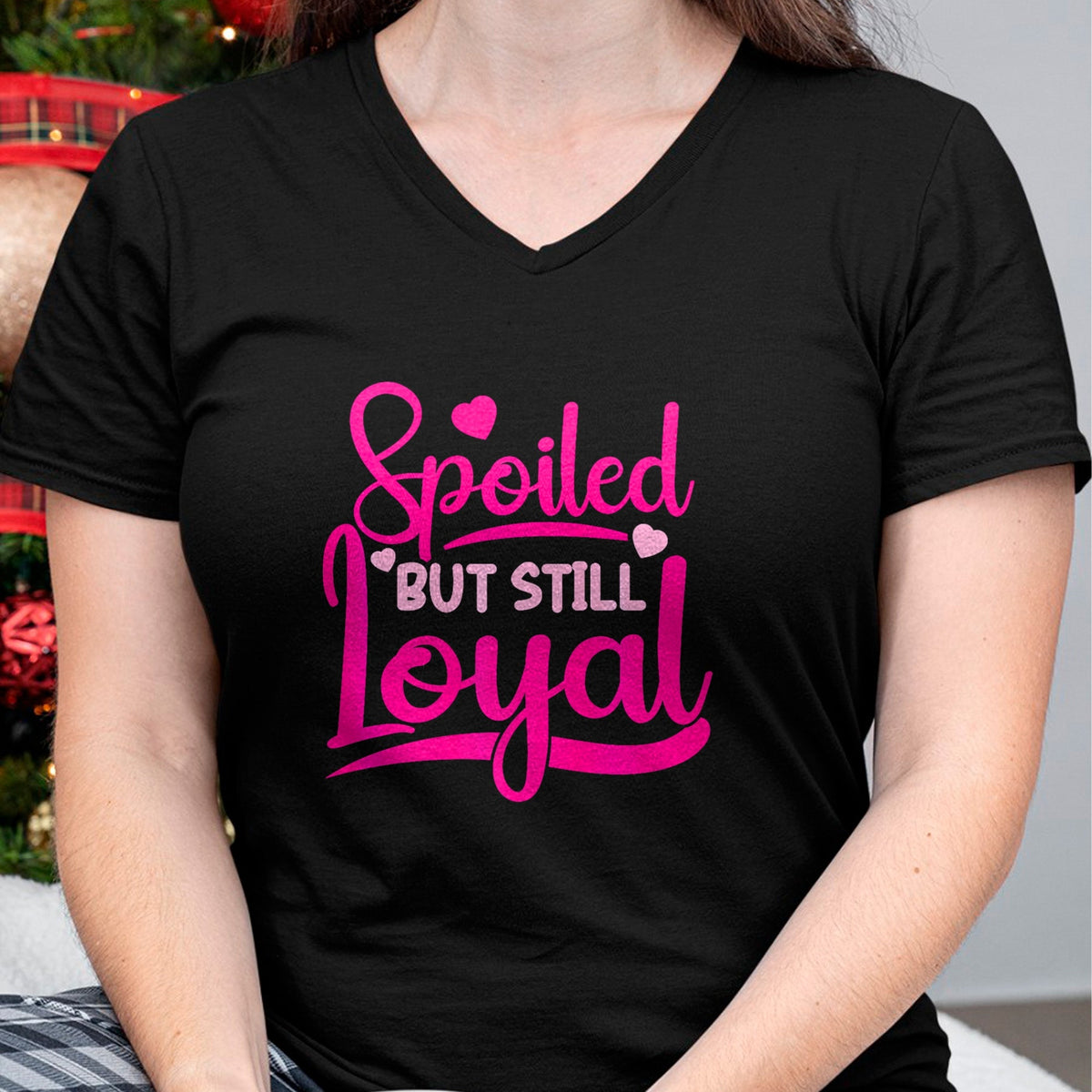Best Wife Shirt, Wife and Husband Unisex T-Shirt/Hoodie/Sweatshirt HLT00 - Gift for wife T shirt, spoiled wife   Spoiled Wife Spoiled But Still Loyal Premium T-Shirt (1)