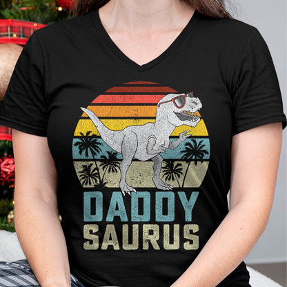 Best Dinosaur Lover Shirt, Funny Dinosaur UnisexT-Shirt/Hoodie/Sweatshirt HLT00 - Daddysaurus T Rex Dinosaur Daddy Saurus Family Matching T-Shirt (2)