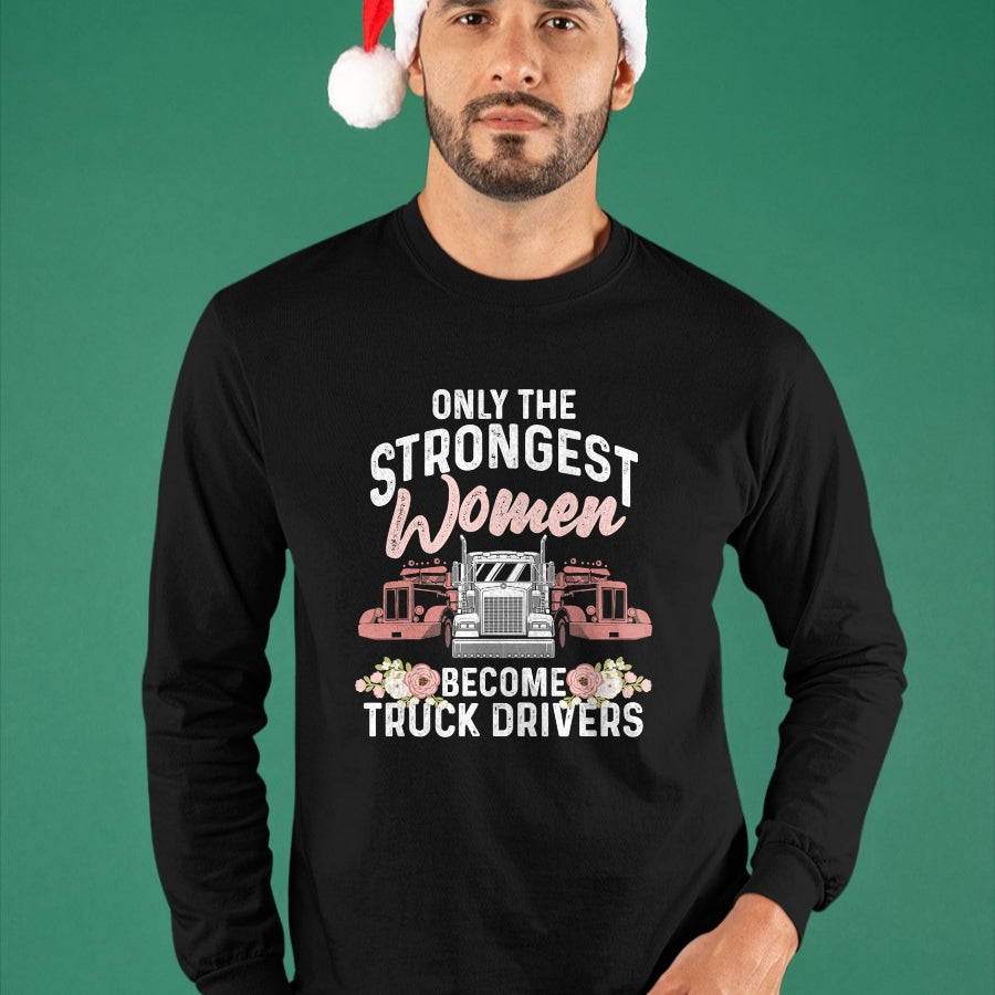 Best Truck Driver Life Shirt, Funny Trucker UnisexT-Shirt/Hoodie/Sweatshirt HLT00 - Funny Female Truck Driver Design For Women Girls Trucking T-Shirt (3)