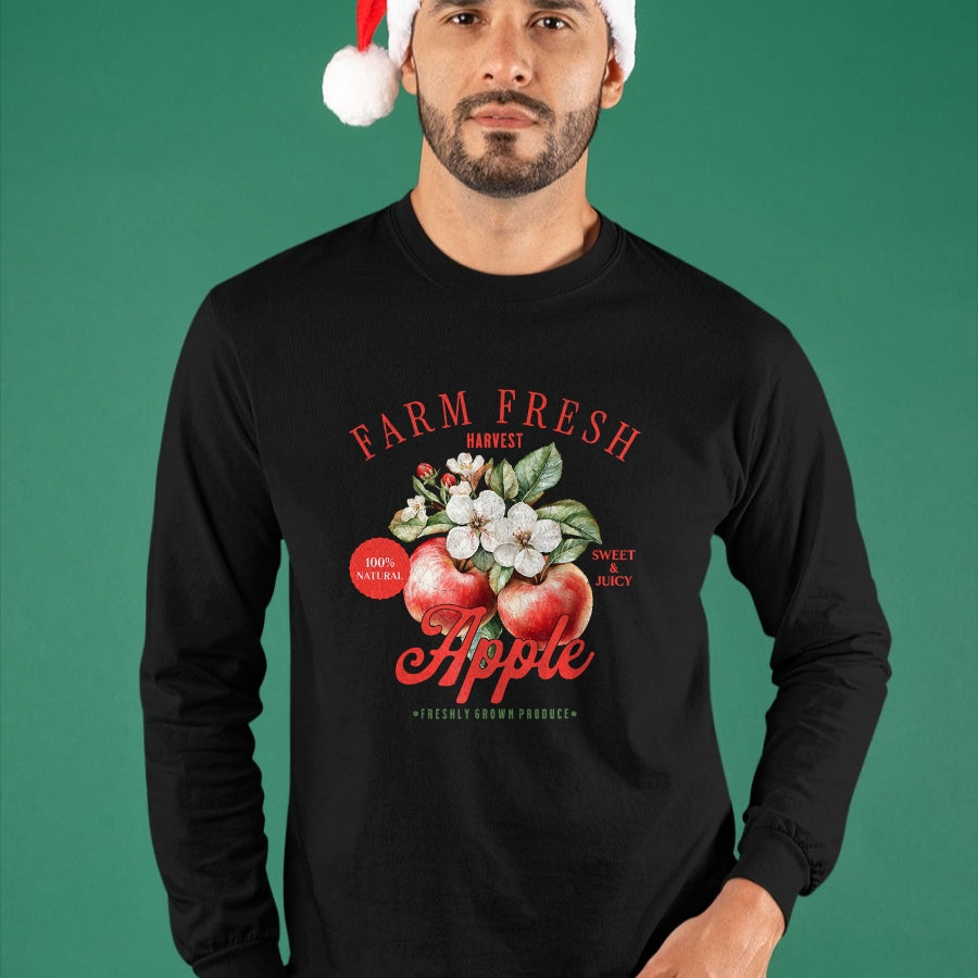 Best Farmer Life Shirt, Funny Farmer UnisexT-Shirt/Hoodie/Sweatshirt HLT00 - Farm Fresh Organic Apple Farmer's Market Homegrown Vintage T-Shirt