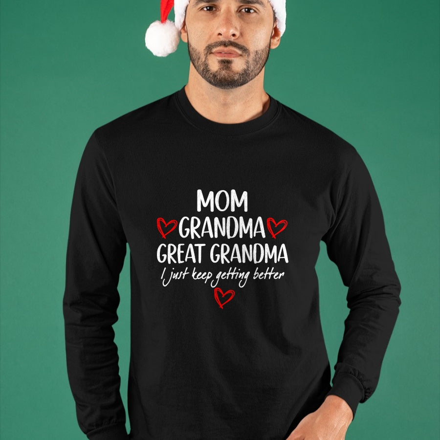 Best Grandma Shirt, Proud Grandma Unisex T-Shirt/Hoodie/Sweatshirt HLT00 - Gifts for Grandma from Grandkids Mom Grandma Great Grandma T-Shirt
