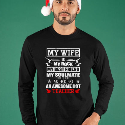 Best Wife Shirt, Wife and Husband Unisex T-Shirt/Hoodie/Sweatshirt HLT00 - Mens My Wife Is My Best Friend Awesome Hot Teacher Funny Husband T-Shirt