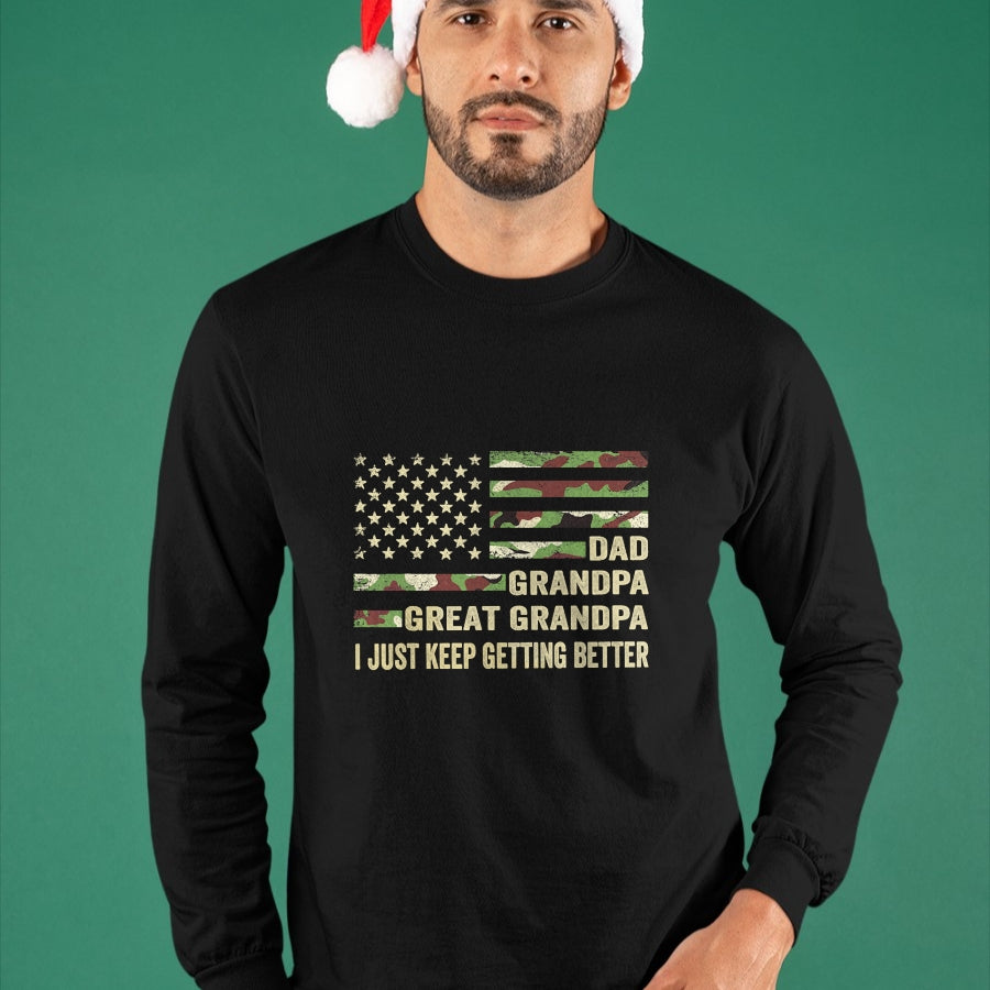 Best Grandpa Shirt, Proud Grandpa Unisex T-Shirt/Hoodie/Sweatshirt HLT00 -Fathers Day Gift from Grandkids Dad Grandpa Great Grandpa T-Shirt