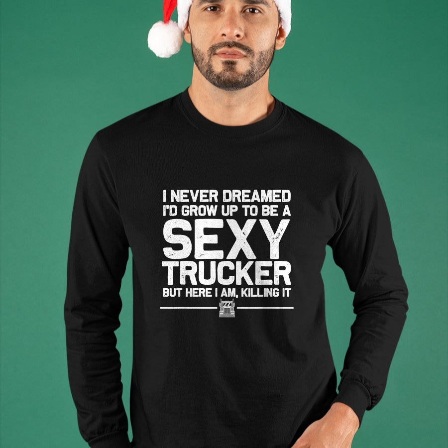 Best Truck Driver Life Shirt, Funny Trucker UnisexT-Shirt/Hoodie/Sweatshirt HLT00 - Funny Truck Driver Design for Trucker Women Trucking Lover T-Shirt Small