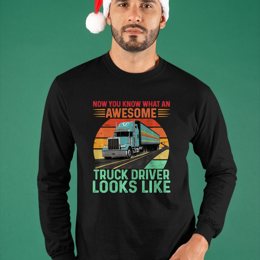 Best Truck Driver Life Shirt, Funny Trucker UnisexT-Shirt/Hoodie/Sweatshirt HLT00 - Awesome Truck driver Trucker Design For Men Truck Driver Premium Tri-blend T-Shirt