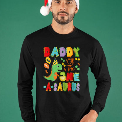 Best Dinosaur Lover Shirt, Funny Dinosaur UnisexT-Shirt/Hoodie/Sweatshirt HLT00 - Daddy of The One-A-Saurus 1st Birthday Boy Dinosaur T-Shirt