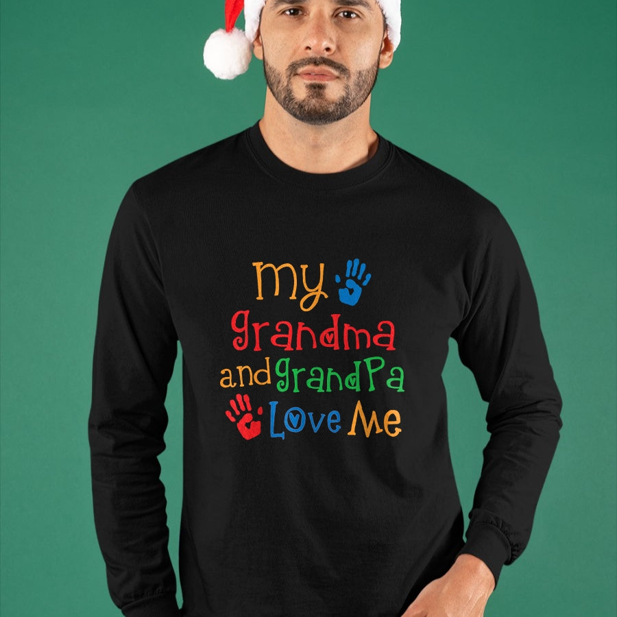 Best Grandpa Shirt, Proud Grandpa Unisex T-Shirt/Hoodie/Sweatshirt HLT00 - Grandma And Grandpa Love Me T-shirt Grandchild Tee T-Shirt