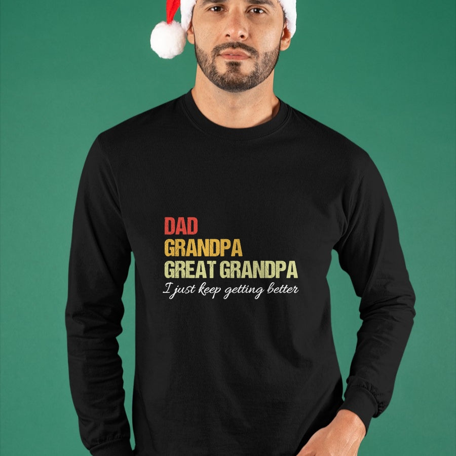 Best Grandpa Shirt, Proud Grandpa Unisex T-Shirt/Hoodie/Sweatshirt HLT00 - Fathers Day From Wife son kids Dad Grandpa Great Grandpa T-Shirt